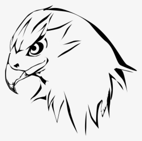 Hawk Png Black And White - Clip Art Hawk, Transparent Png, Transparent PNG