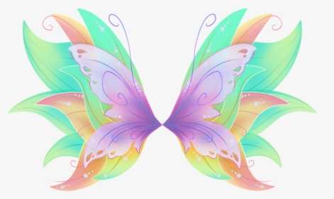 #fairy #fairywings #colorful #colorfulwings #angelwings - Winx Club Daphne Mythix, HD Png Download, Transparent PNG