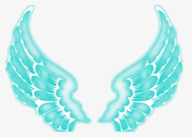 #angel #angels #wing #wings #fairy #ftestickers #blue - Neon Light Wings Png, Transparent Png, Transparent PNG