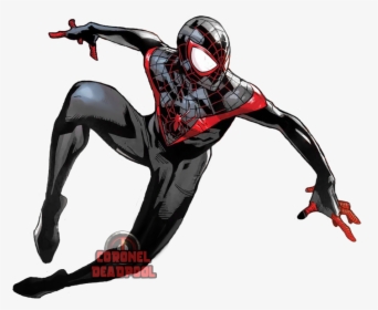 Venom - Miles Morales Comic Drawing, HD Png Download, Transparent PNG