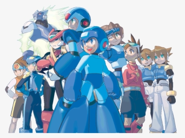 Mega Man Series Characters - Everlasting Peace 25 Years Of Mega Man, HD Png Download, Transparent PNG