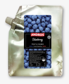 F122550 Andros Blueberry Fruit Chunks Doypack 1 Kg - Andros Fruit And Chunks, HD Png Download, Transparent PNG