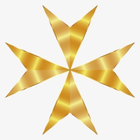Gold Maltese Cross Mark Ii No Background Banner Royalty - Gold Background And Cross, HD Png Download, Transparent PNG