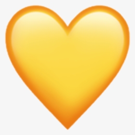 Apple Yellow Heart Emoji, HD Png Download, Transparent PNG