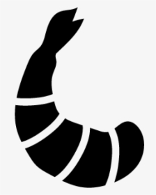 Black And White Shrimp Icon, HD Png Download, Transparent PNG