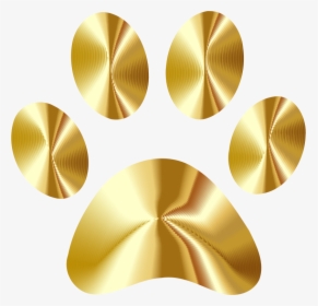 Brass,metal,gold - Gold Dog Paw Print, HD Png Download, Transparent PNG