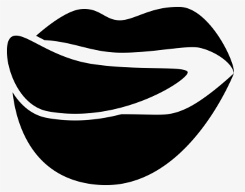 Foodilicious Logo Of Mouth Lips With Tongue - Lips And Tongue Svg, HD Png Download, Transparent PNG