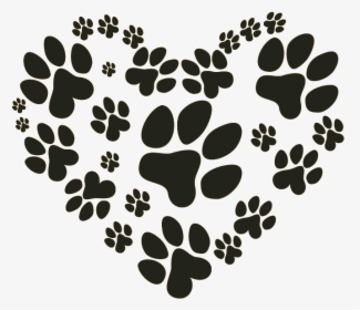 Paw Prints On Our Hearts Sticker , Png Download - Puppy Paws, Transparent Png, Transparent PNG