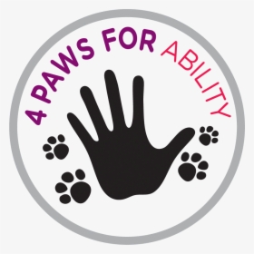 4 Paws For Ability - 4 Paws For Ability Logo, HD Png Download, Transparent PNG