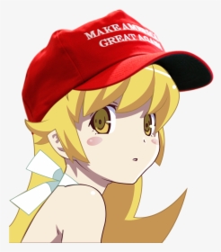 Clip Art Collection Of Free Trump - Shinobu Oshino Official Art, HD Png Download, Transparent PNG