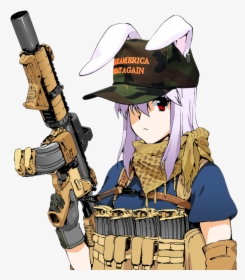 Maga Hat Tacticool Bunny G - Anime Girl With Maga Hat, HD Png Download, Transparent PNG