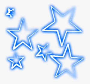 Transparent Glowing Star Clipart - Blue Transparent Background Stars Clipart, HD Png Download, Transparent PNG