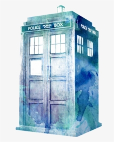 Doctor Who Watercolor Png - Tardis Doctor Who Png, Transparent Png, Transparent PNG