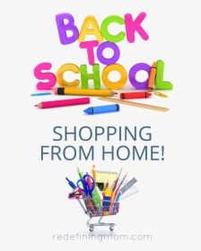 Back To School Shopping Png Clipart - Clip Art, Transparent Png, Transparent PNG