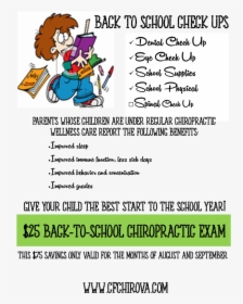 Back To School Special Png - Back To School Chiropractic Special, Transparent Png, Transparent PNG