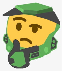 Transparent Mlg Blunt Clipart - Master Chief Thinking Emoji, HD Png Download, Transparent PNG