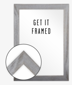 Grey Wood Frame - Picture Frame, HD Png Download, Transparent PNG