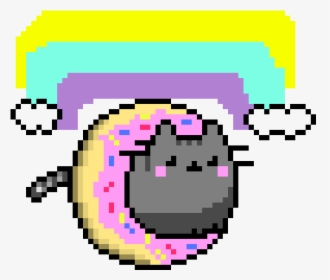 Donut Cat Pixel Art, HD Png Download, Transparent PNG