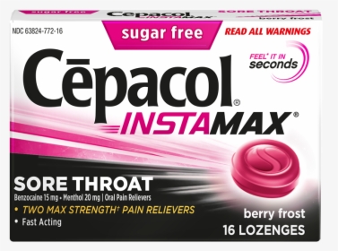 Instamax Sore Throat Berry Frost Lozenges - Cepacol, HD Png Download, Transparent PNG