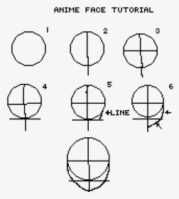 Anime Face Tutorial, HD Png Download, Transparent PNG