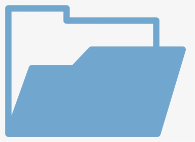 Transparent Zipper Vector Png - File Folder Icon Blue, Png Download, Transparent PNG