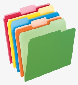 Colored File Folders, HD Png Download, Transparent PNG