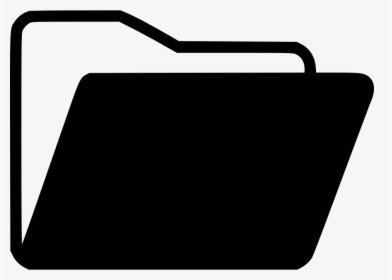 Transparent Folder Icon Png Transparent - Folder Icon Black And White, Png Download, Transparent PNG