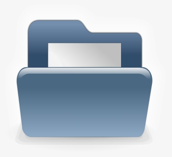 Open Blue Folder Svg Clip Arts - Directory Png, Transparent Png, Transparent PNG