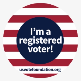 I M A Registered Voter With Stripes - Im Registered To Vote, HD Png Download, Transparent PNG
