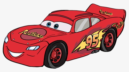 How To Draw Lightning Mcqueen - Draw Lightning Mcqueen Car, HD Png Download, Transparent PNG
