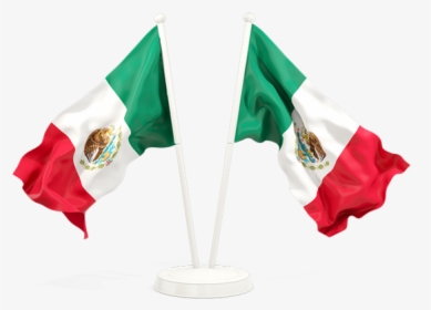 Two Waving Flags - Mexico And Guatemala Flag, HD Png Download, Transparent PNG