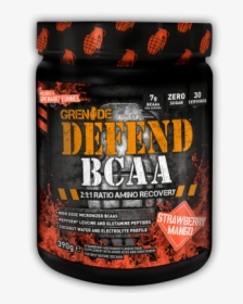 Eu Defend Bcaa 30 Serve Strawberry Mango Web 1 - Grenade Defend Bcaa, HD Png Download, Transparent PNG