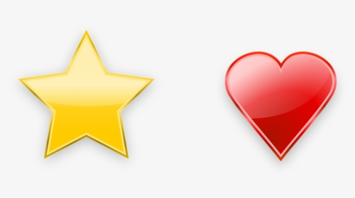 Star, Heart, Vector, Icon, Glossy, Love, Favorite - Glossy Star Icon Cc0, HD Png Download, Transparent PNG