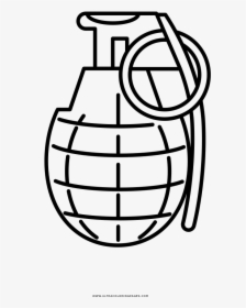 Grenade Coloring Page Ultra - Granat Rysunek, HD Png Download, Transparent PNG