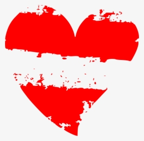 Hearts Vector Png - Grunge Heart Clip Art, Transparent Png, Transparent PNG
