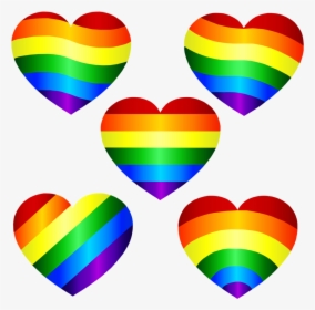 Transparent Background Rainbow Heart Png, Png Download, Transparent PNG