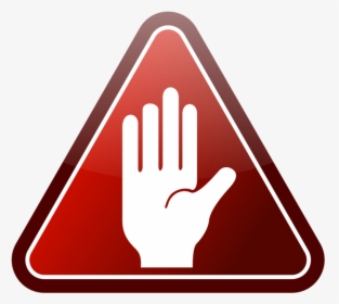 Caution Hand Icon, HD Png Download, Transparent PNG
