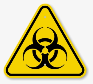 Biohazard Signs Warning Zoom - Biohazard Symbol Triangle, HD Png Download, Transparent PNG