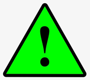 Black Green Black Warning 1 Svg Clip Arts - Green Warning Icon, HD Png Download, Transparent PNG
