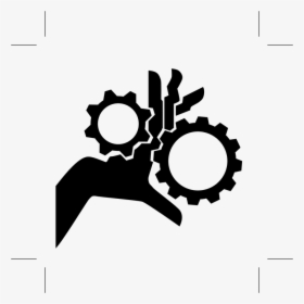 Gears, Injury, Warning, Attention, Black, Sign, Symbol - Keep Hand Out Of Machinery, HD Png Download, Transparent PNG