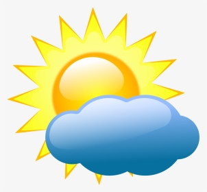 Weather Symbols Clip Art - Weather Symbols Partly Cloudy, HD Png Download, Transparent PNG