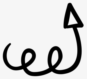 Up Arrow With Scribble - Scribble Arrow Png, Transparent Png, Transparent PNG