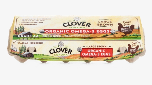 Large Brown Organic Omega-3 Eggs - Convenience Food, HD Png Download, Transparent PNG