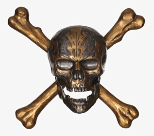 Pirate Skull And Crossbones Png - New Pirates Of The Caribbean Skull, Transparent Png, Transparent PNG