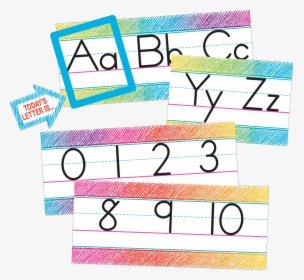 Colorful Scribble Alphabet Line Bulletin Board - Confetti Teacher Created Resources Decorated Classroom, HD Png Download, Transparent PNG