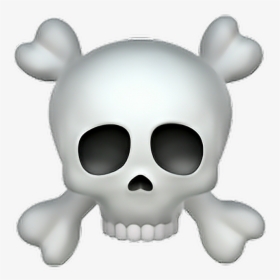 ❁ Skull And Crossbones Emoji - Tete De Mort Emoji, HD Png Download, Transparent PNG
