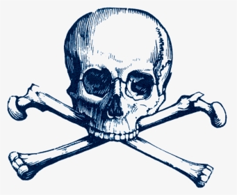 Skull Crossbones Jolly Roger Clipart , Png Download - Skull And Bones Png, Transparent Png, Transparent PNG