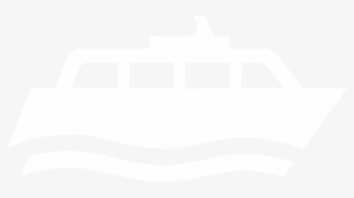 River Bus Icon White - Icone Bateau Blanc, HD Png Download, Transparent PNG