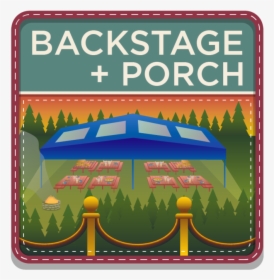 Porchandbackstage Badge 06july - Sign, HD Png Download, Transparent PNG