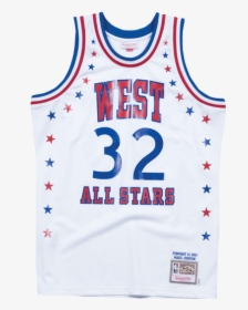 Jersey Clipart Jersey Kobe Bryant - Magic Johnson All Star Jersey White, HD Png Download, Transparent PNG